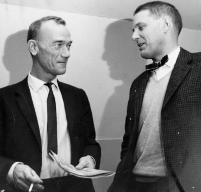 Från  vänster 1. Ivan Svanström  2. Stig Alemyr, rektor och riksdagsman Vimmerby .     