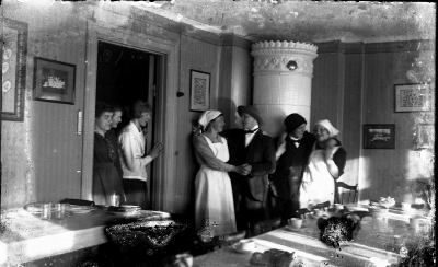 Studerande vid Gamleby folkhögskola, lantmannaskola.