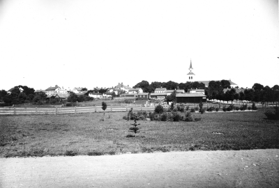 Vimmerby stad. Vy tagen från järnvägen mot norr. T.E.
