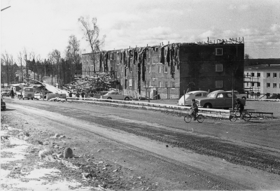 Efter stormen på Näsområdet. 