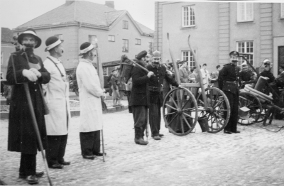 V-by Brandkår 50 år.  Tre från vänster Torvald Larsson.