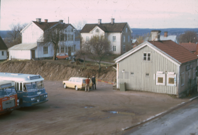 Gamla busstation 
grävningsarbete för Stadshusbygget påbörjat

090423/KG