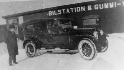 Erik Kasks bilstation V.by Buick ( 1918 års modell  )       