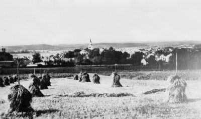 V-by 1930-talet. Taget från vattentornet.    T.E.