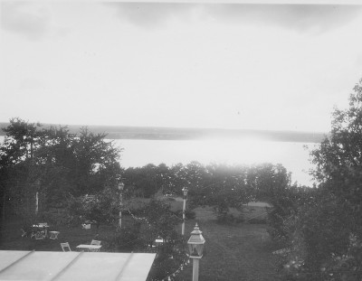 Från Krönbadens restaurang 1930. Okänd