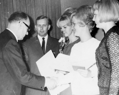 Från vänster. 1. Folke Nilsson, direktör 2. Per Dunge,disponent  3. Gun Bergvall.