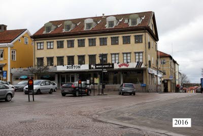 Torget mot hörnet av Sko-Nisse, Boston m fl