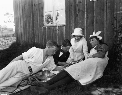 Knut Lindberg, okänd, okänd, Anna Flender Hermansborg Vimmerby    