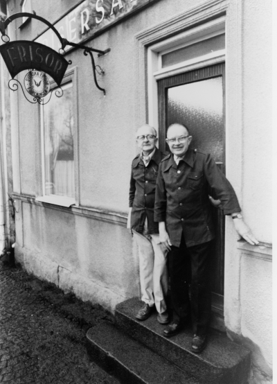 Frisörerna till vänster Friberg och Fransson.             