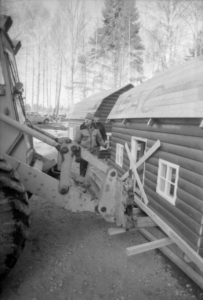 Sagobyn börjar byggas