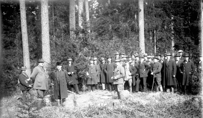 Studerande från Folkhögskolan och Lantmannaskolan i Gamleby.