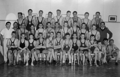 Allan Gustafssons egen dokumentation: "Kalmar läns mästerskap i Västervik 7/8 1956 deltagare från, VABK, VBK, OBK, Högsby ABK, Ankarsrum BK."