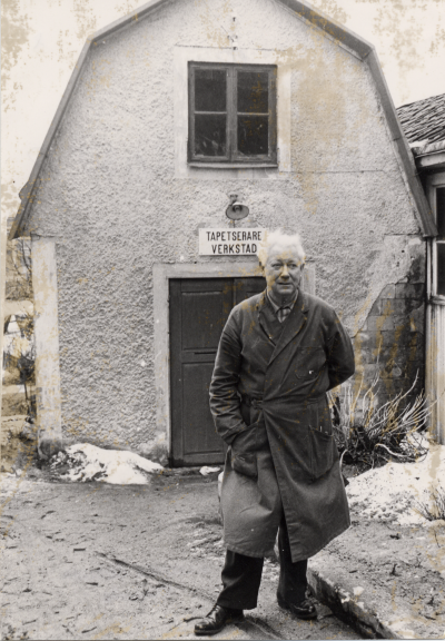 Vimmerby, Stans äldsta tapetserarverkstad. Helge Ringholm.   