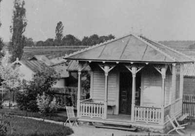 Paviljong i Stadshotellets trädgård
