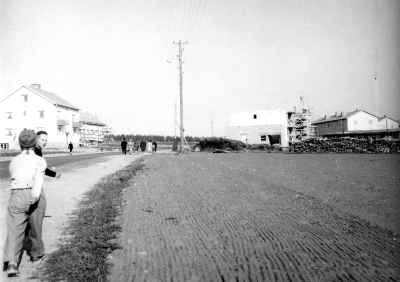 Storgatan 1940-talet Folkets hus bygges.   T.E.