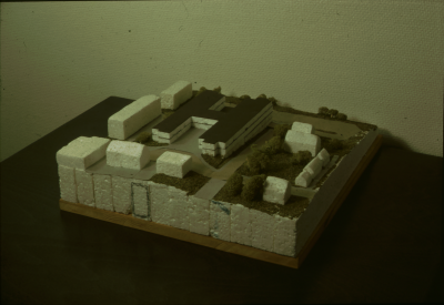 Modell av Stadshuset i frigolit

090423/KG