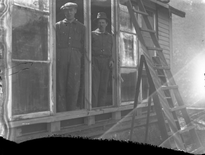 Reparationsarbeten på Wretlings fotoateljé Storgatan


