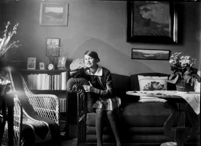 Elsa Blomberg på Solliden 
År 1926