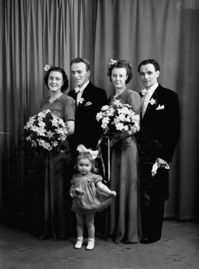 Från vänster: Lillian Wretling, Villy Bohlin, Anne Marie Wretling, Gustaf Olsson