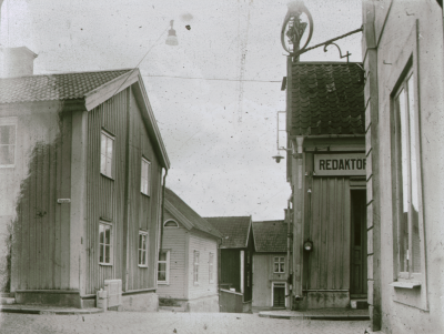 Korsningen Storgatan Klemens gränd
Redaktör Vimmerby Tidning