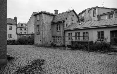 Kvarteret Näktergalen innergård
Hallbergs skomakeri