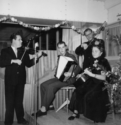 Från vänster.  1. Monell verkmästare,  2. ?  3. Sven Eriksson,  4. Svea Junling ( Södra Vi ).  