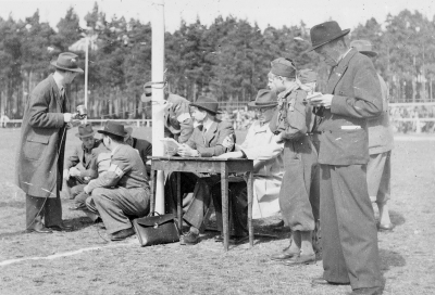 S.M. i friidrott, Kalle Frisk, Tore Isberg och John Vogel   