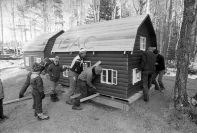 Sagobyn börjar byggas