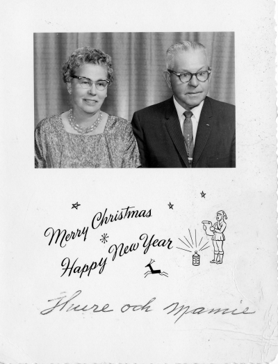 Nyårshälsning
Thure och Mamie