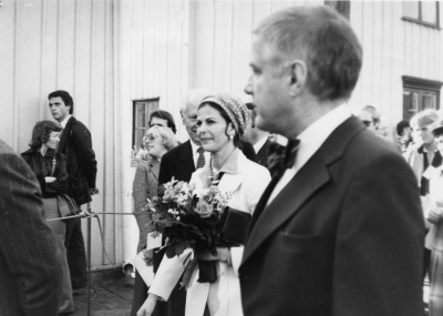 Drottning Silvia och Rektor Alemyr. 