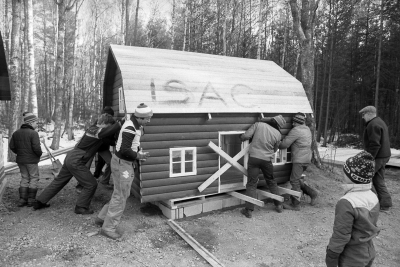 Sagobyn börjar byggas