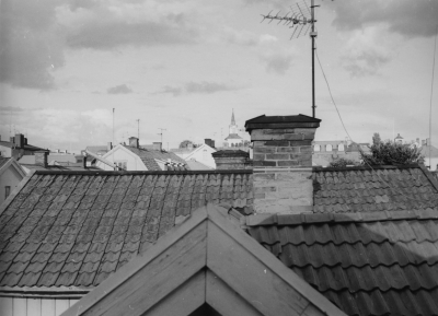 Från tredje våningen storgatan 28.  Ägare : Östen Andersson.   T.E.