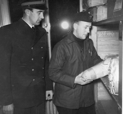 Järnvägen  från vänster 1. Folke Karlsson, död.  