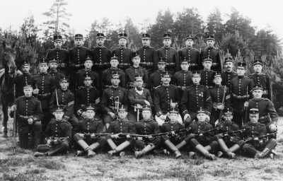 19. Albert Karlsson Vimmerby.  25. Otto Stålhammar kapten, 27. Dist-korp Åstrand.  