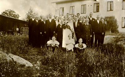 Omslaget till plåten märkt med Högalid - vårdhemmet, Linderoth