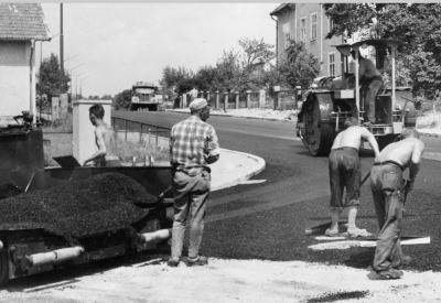 Drottninggatan - Prästgårdsgatan asfalteras. 