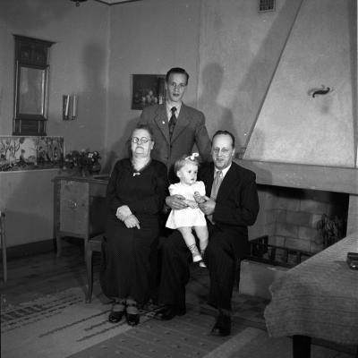 Valter Berggren med familj