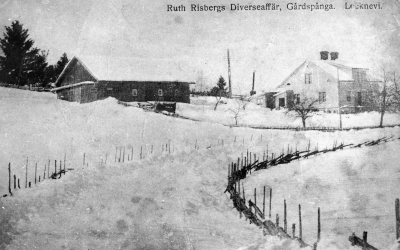 Ruth Risbergs Diverseaffär, Gårdspånga. Locknevi.   