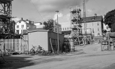 Nedre Drottninggatan byggandet av Svalanhusen

090423/KG