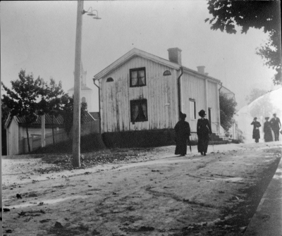 Melkerssonska gården, Drottninggården, nu i Gästgivarhagen. Sista tiden användes huset till bibliotek. 