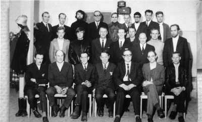 Evy Nicanders dokumentation: Övre raden: Birger Andersson, Yngve Leander, Janne Carlsson, Carl-Erik Lindstöm, Lars Robertsson, Karl-Erik Andersson, Ivan Axelsson, Gösta Ottosson, Marino Johansson. Mellanraden: Nils Karlsson, Tommy Lindström, John Andersson, Rolf Johansson, Evert Thuresson, Sven Johansson, Lars Leander, Bert Lövgren. Nedersta raden: ernt Johansson, Nils Nygren, Nils Fredriksson, Yngve Karlsson, Nils Nicander, Evert Nälgård Boje Berg.