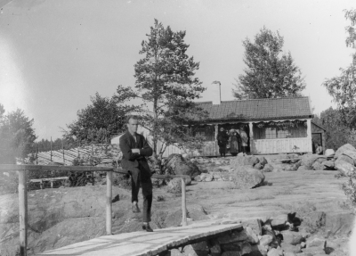 Krönbadens kaffestuga. T.E.