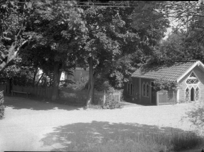 Stadshotellets kägelbana invid Rönnbärsgatan
Uppförd 1870-talet
Kägelbanan, riven i juli 1938. T.E.

Dok.070711/RS 

