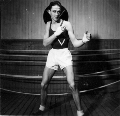 Sven-Gunnar Leander. Weltervikt 1942.