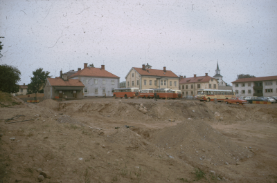 Gamla busstation Stadshusbygget 
grävningsarbete

090401/KG
