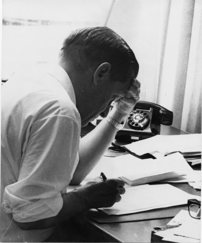 Bertil Wahlberg, redaktör Vimmerby Tidning. 