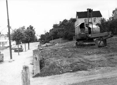 Drottninggatan, blivande parkering vid Vårdcentralen.