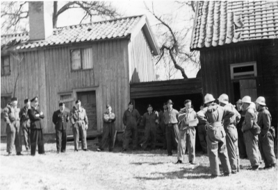 Evy Nicanders dokumentation: Brandkårstävling 1959, där nu Vimmerby Tidning är.