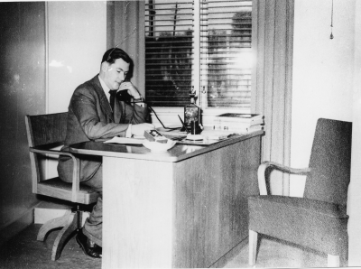 Disponent Gösta Karlsson, Nordiska Fanérfabriken. 