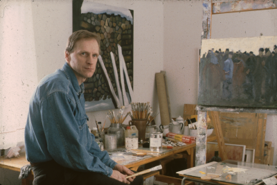 Gert-Ove Gustafsson i sin ateljé

090402/KG